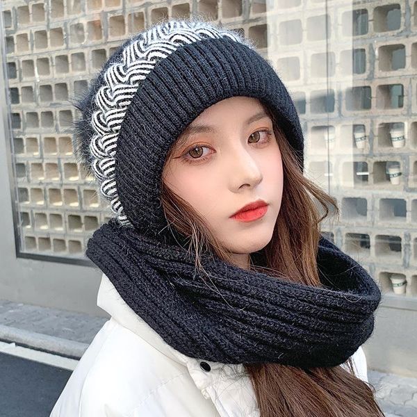 beanie/skull caps wool pullover hat women's winter warm knitted plush thickened scarf integrated blended outdoor ski, Blue;gray
beanie/skull caps wool pullover hat women's winter warm knitted plush thickened scarf integrated blended outdoor ski, Blue;gray