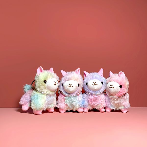 plush doll keychain rainbow color cute alpaca colorful grass mud horse bag car pendant creative small gift, Silver
plush doll keychain rainbow color cute alpaca colorful grass mud horse bag car pendant creative small gift, Silver