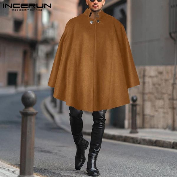 men's trench coats incerun men vintage ponchon autumn winter bat shirt sleeveless casual solid color comeforable capes cloaks s-5xl, Tan;black
men's trench coats incerun men vintage ponchon autumn winter bat shirt sleeveless casual solid color comeforable capes cloaks s-5xl, Tan;black