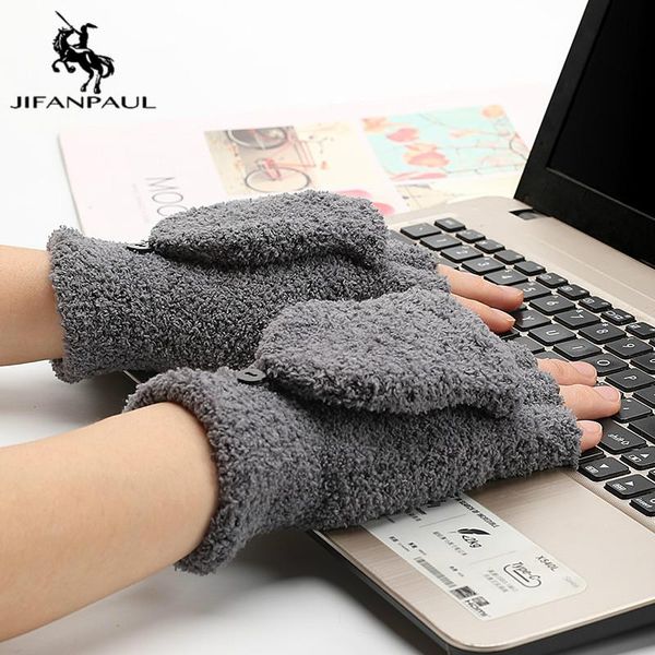 five fingers gloves jifanpaul winter coral velvet flip half-finger for men/women cold-proof thickening plus warmth cute writing, Blue;gray
five fingers gloves jifanpaul winter coral velvet flip half-finger for men/women cold-proof thickening plus warmth cute writing, Blue;gray