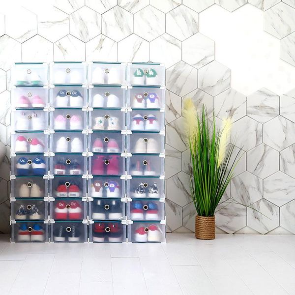 6pcs/set transparent shoe box drawer case plastic boxes stackable household storage organizer drawers
6pcs/set transparent shoe box drawer case plastic boxes stackable household storage organizer drawers