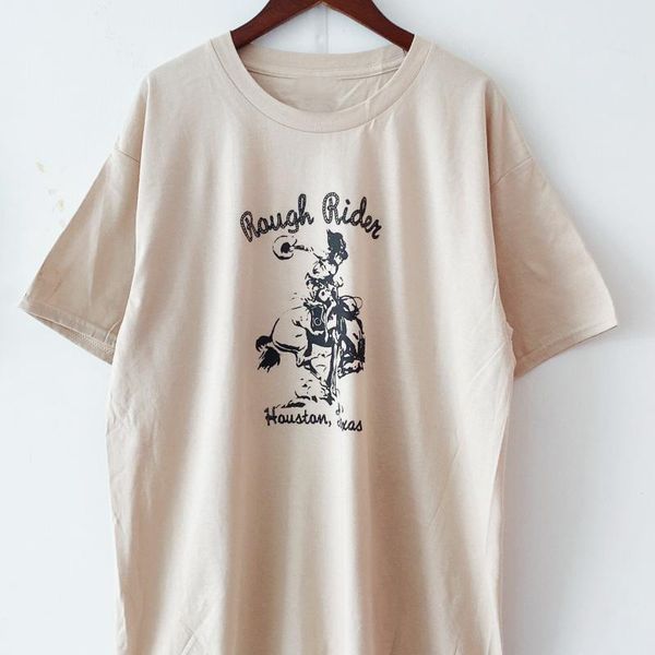 rough rider women's vintage fashion t-shirt retro grunge street style tee cotton oversized t shirt cute ladies top, White
rough rider women's vintage fashion t-shirt retro grunge street style tee cotton oversized t shirt cute ladies top, White