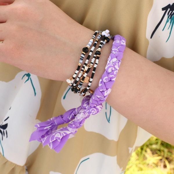 charm bracelets aensoa printing fabric twist cotton bandana bracelet 2021 trendy women's colorful ethnic adjustable statement jewelry, Golden;silver
charm bracelets aensoa printing fabric twist cotton bandana bracelet 2021 trendy women's colorful ethnic adjustable statement jewelry, Golden;silver