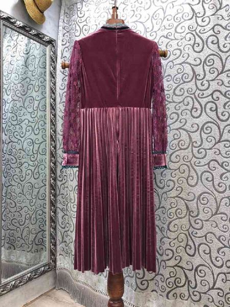 capris veet 2021 autumn winter style women ruffled collar color block lace patchwork long sleeve mid-calf pleated purple, Black;gray
capris veet 2021 autumn winter style women ruffled collar color block lace patchwork long sleeve mid-calf pleated purple, Black;gray