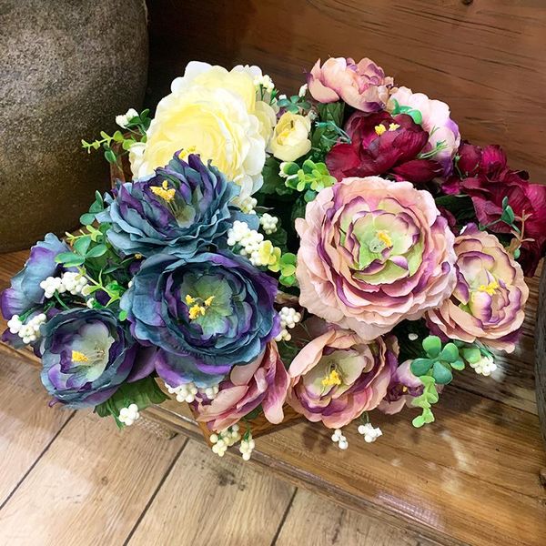 decorative flowers & wreaths 30cm rose pink silk bouquet peony artificial 5 flower heads bridal wedding home decoration fake family party di
decorative flowers & wreaths 30cm rose pink silk bouquet peony artificial 5 flower heads bridal wedding home decoration fake family party di