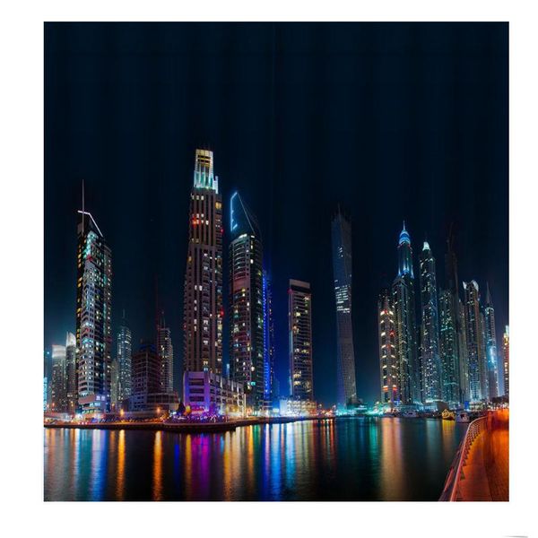 modern customized curtain 3d city night view large window drapes living room bedroom blackout decor sets &
modern customized curtain 3d city night view large window drapes living room bedroom blackout decor sets &