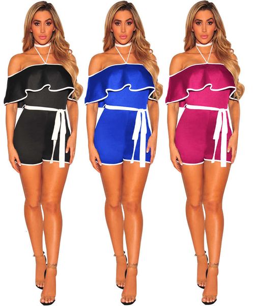 2021 fashion women's loose casual strap jumpsuit, Black;pink