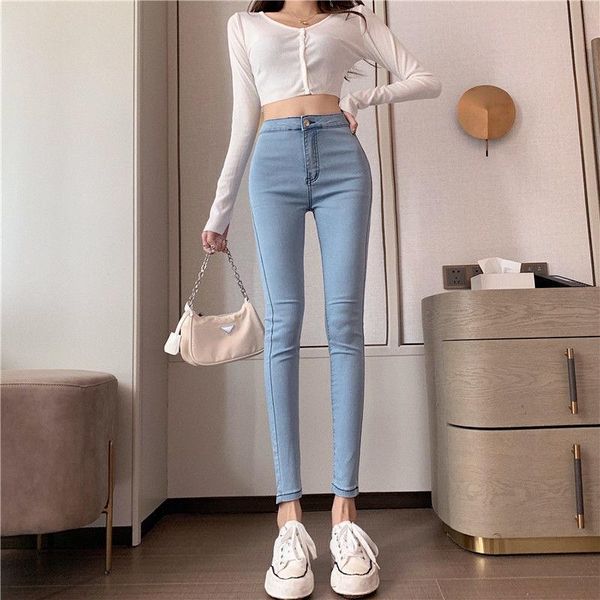 high waist blue gray black tight stretch slim fitting jeans girl student cute hip carrying pencil pants fashion women women's
high waist blue gray black tight stretch slim fitting jeans girl student cute hip carrying pencil pants fashion women women's