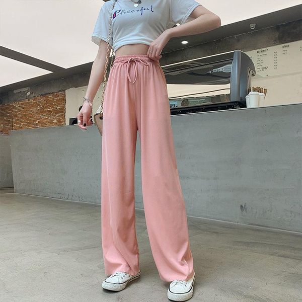 women's pants & capris knitted wide-leg women spring and summer high waist ice silk draped loose straight-leg y2k casual all-match trou, Black;white
women's pants & capris knitted wide-leg women spring and summer high waist ice silk draped loose straight-leg y2k casual all-match trou, Black;white