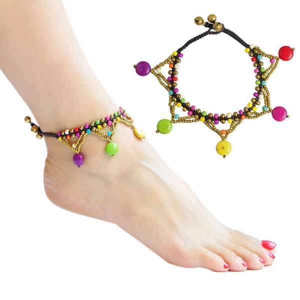 anklets european and american jewelry bohemia style beaded bracelet natural stone beach bell feet chain, item no.: a024, Red;blue
anklets european and american jewelry bohemia style beaded bracelet natural stone beach bell feet chain, item no.: a024, Red;blue