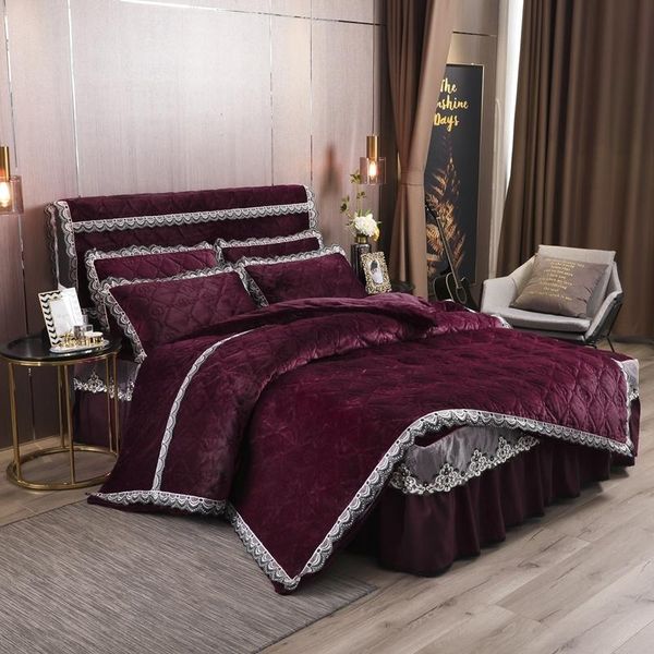 bedding sets velvet plush warm duvet cover set quilted bedspread for winter luxury lace edge comforter bedskirt pillowcases
bedding sets velvet plush warm duvet cover set quilted bedspread for winter luxury lace edge comforter bedskirt pillowcases