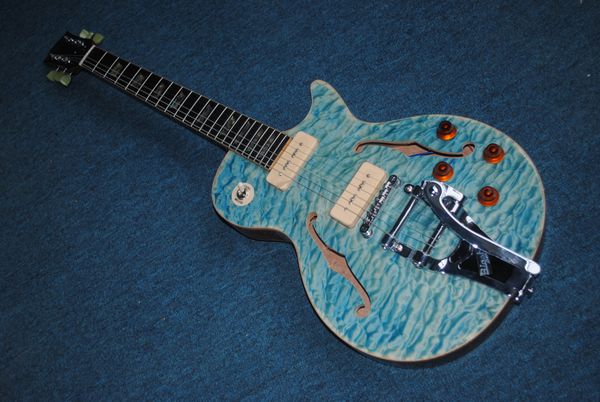 simi hollow lp electric guitar flamed maple and back abalone flower fret golden hardware black circle
simi hollow lp electric guitar flamed maple and back abalone flower fret golden hardware black circle