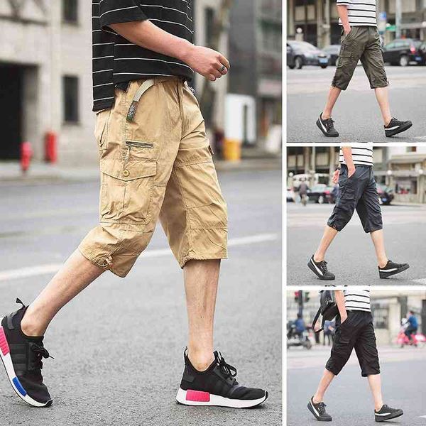 mens shorts knee length trousers fashion pleated cargo shorts cotton multi pockets high street short pants work shorts summer 210603, White;black
mens shorts knee length trousers fashion pleated cargo shorts cotton multi pockets high street short pants work shorts summer 210603, White;black