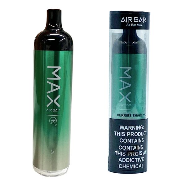 Air bar Max 2000+Puffs Disposable cigarette VapeCigarettes Cartridges Vapes 6.5ml Carts 1250mAh Battery Empty Pre-Filled Vapor Stick
Air bar Max 2000+Puffs Disposable cigarette VapeCigarettes Cartridges Vapes 6.5ml Carts 1250mAh Battery Empty Pre-Filled Vapor Stick