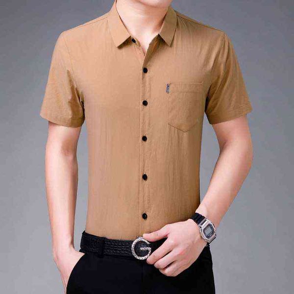 ice silk short sleeve men's fashion slim summer inch black white shirt solid casual, White;black
ice silk short sleeve men's fashion slim summer inch black white shirt solid casual, White;black