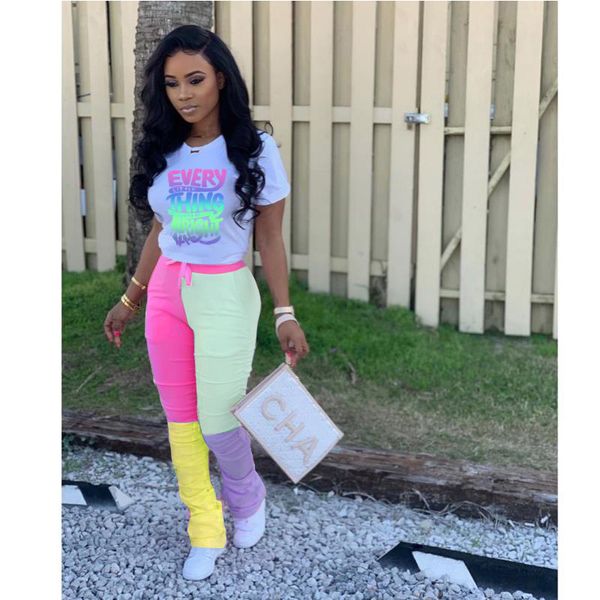 Casual Letter Print Two Piece Set T Shirt And Stacked Leggings Pants Plus Size Woman Sexy Summer Clothes N45-DB45, White
Casual Letter Print Two Piece Set T Shirt And Stacked Leggings Pants Plus Size Woman Sexy Summer Clothes N45-DB45, White