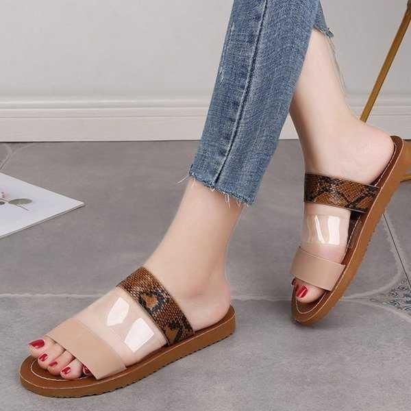 sandals 2021 summer large size flat slippers female wind snake pattern transparent flip-flop open-toed beach shoes, Black
sandals 2021 summer large size flat slippers female wind snake pattern transparent flip-flop open-toed beach shoes, Black