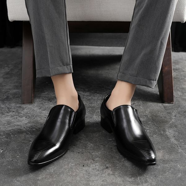 45.46.47 size spring new mens leather shoes business shoes casual pattern trendy punching driving mens shoes pointed-toe slip-on, Black
45.46.47 size spring new mens leather shoes business shoes casual pattern trendy punching driving mens shoes pointed-toe slip-on, Black