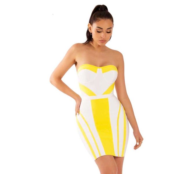 stripped white yellow strapless hips tight sweet woman's cocktail dress (h2339), Black;gray
stripped white yellow strapless hips tight sweet woman's cocktail dress (h2339), Black;gray