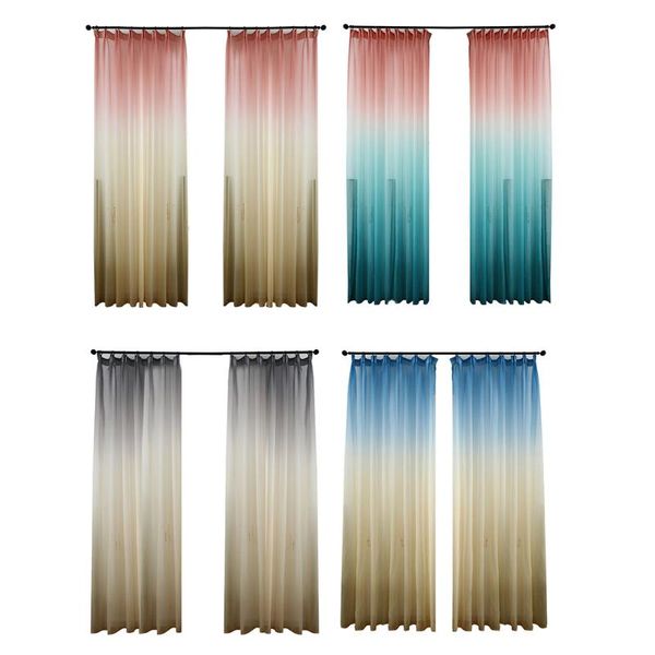 1pc modern gradient color window tulle curtains for living room bedroom organza voile el decoration sheer curtain & drapes
1pc modern gradient color window tulle curtains for living room bedroom organza voile el decoration sheer curtain & drapes
