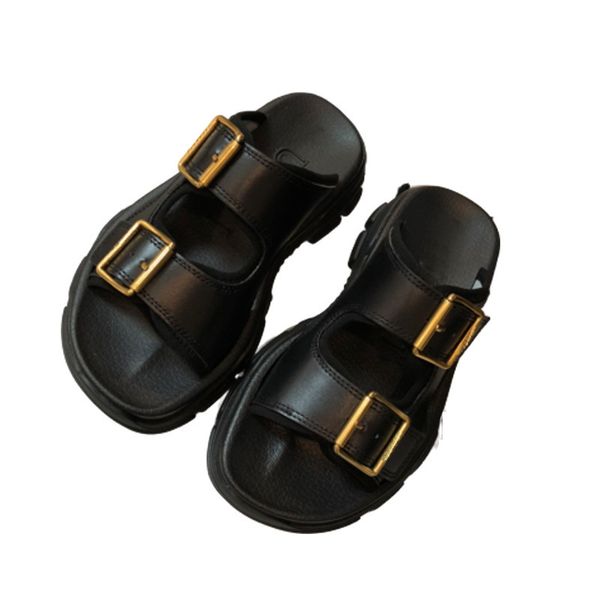 slippers g family sandal belt hardware buckle thick bottom roman father sports sandal flat bottom women's shoes one button open toe muf, Black
slippers g family sandal belt hardware buckle thick bottom roman father sports sandal flat bottom women's shoes one button open toe muf, Black