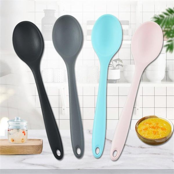 grade silicone long-handled soup spoon tableware solid color kitchen flatware utensils accessories spoons
grade silicone long-handled soup spoon tableware solid color kitchen flatware utensils accessories spoons