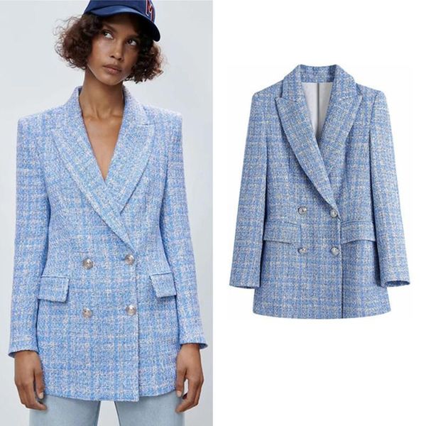 women's suits & blazers spring and autumn 2021 loose-fitting thin plaid texture blazer women, White;black
women's suits & blazers spring and autumn 2021 loose-fitting thin plaid texture blazer women, White;black