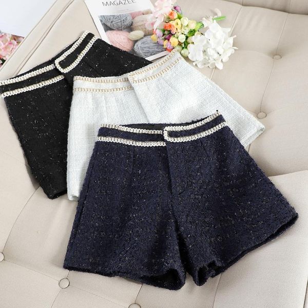 summer knitted women shorts solid short wide leg night club female women's, White;black
summer knitted women shorts solid short wide leg night club female women's, White;black