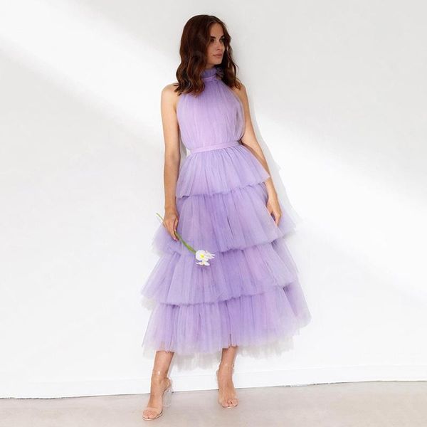 party dresses 2021 lilac prom mid calf length halter neck wedding guest gowns open back sleeveless, White;black
party dresses 2021 lilac prom mid calf length halter neck wedding guest gowns open back sleeveless, White;black