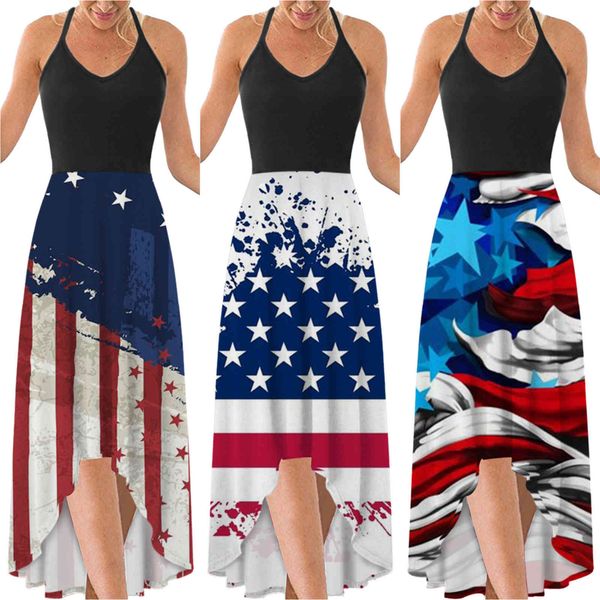 women's clothing dresses 2021 independence day suspender high waist close printed mid long skirt women's leaky back dress, Black;gray
women's clothing dresses 2021 independence day suspender high waist close printed mid long skirt women's leaky back dress, Black;gray
