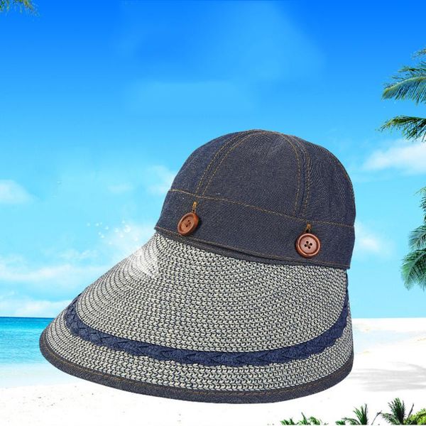stingy brim hats summer neutral tennis golf visor sun hat women beach big long sunhat sports cap adjustable patchwork outdoor sunscreen, Blue;gray
stingy brim hats summer neutral tennis golf visor sun hat women beach big long sunhat sports cap adjustable patchwork outdoor sunscreen, Blue;gray