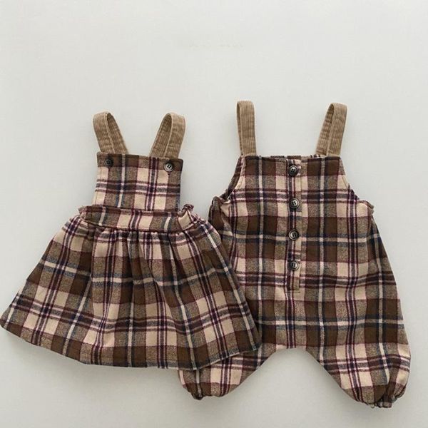 clothing sets baby clothes brother and sister matching spring boys romper plaid toddler girls dress jumpsuit cotton overalls 0-2y, White
clothing sets baby clothes brother and sister matching spring boys romper plaid toddler girls dress jumpsuit cotton overalls 0-2y, White