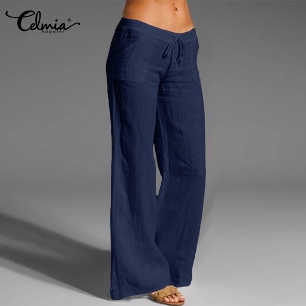 capris celmia casual elastic waist pants women vintage wide leg palazzo fashion linen long trousers oversized autumn solid pantalon 5xl, Black;white
capris celmia casual elastic waist pants women vintage wide leg palazzo fashion linen long trousers oversized autumn solid pantalon 5xl, Black;white