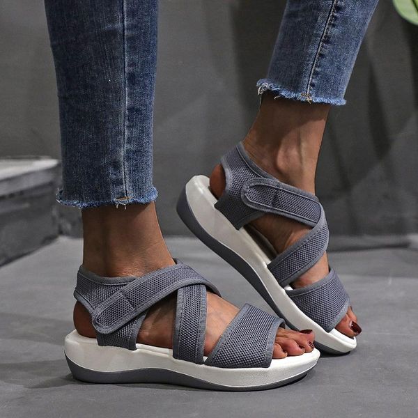 sandals women's summer platform shoes open toe knitted ladies sports casual 2021 plus size36-43, Black
sandals women's summer platform shoes open toe knitted ladies sports casual 2021 plus size36-43, Black