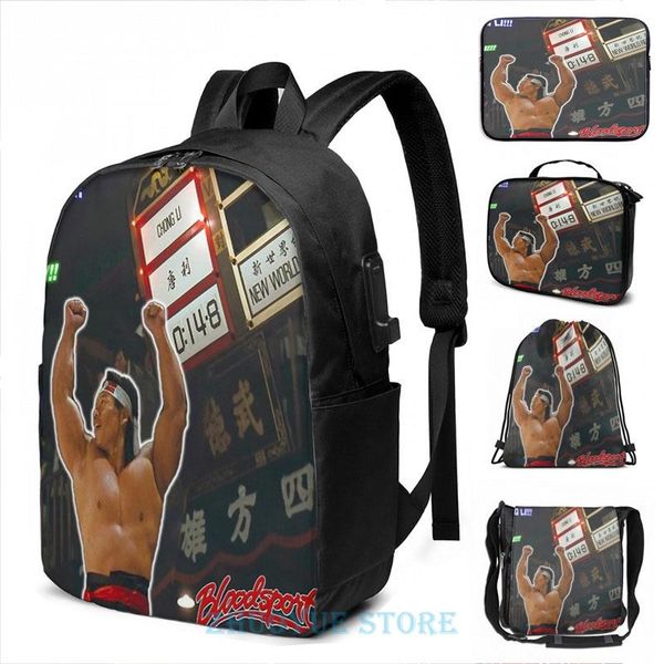 backpack graphic print bloodsport (1988) - chong li usb charge men school bags women bag travel laptop
backpack graphic print bloodsport (1988) - chong li usb charge men school bags women bag travel laptop