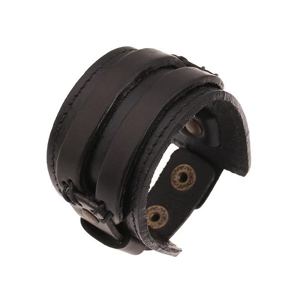 charm bracelets fashion men women male wide black brown leather double layers wrap cuff pulseras jewelry, Golden;silver
charm bracelets fashion men women male wide black brown leather double layers wrap cuff pulseras jewelry, Golden;silver