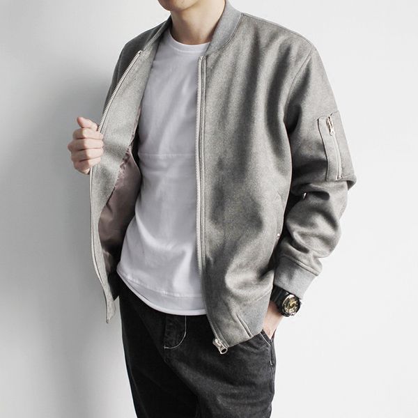 men's suits & blazers jacket man casual gray slimbomber bombers homme windbreaker men spring autumn mens jackets and coats outwear 5yab, White;black
men's suits & blazers jacket man casual gray slimbomber bombers homme windbreaker men spring autumn mens jackets and coats outwear 5yab, White;black
