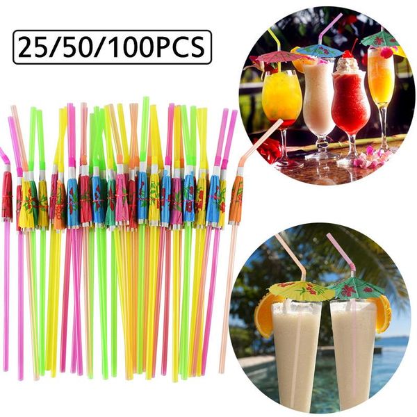 disposable dinnerware 25/50/100pcs umbrella cocktail drinking straws hawaii party facvor juice parasols for bar summer home decor
disposable dinnerware 25/50/100pcs umbrella cocktail drinking straws hawaii party facvor juice parasols for bar summer home decor