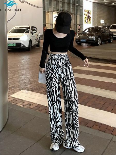 women spring autumn fashion korean style ulzzang elastic waist zebra print wide leg pants office lady wild loose casual trousers women', Black;white
women spring autumn fashion korean style ulzzang elastic waist zebra print wide leg pants office lady wild loose casual trousers women', Black;white