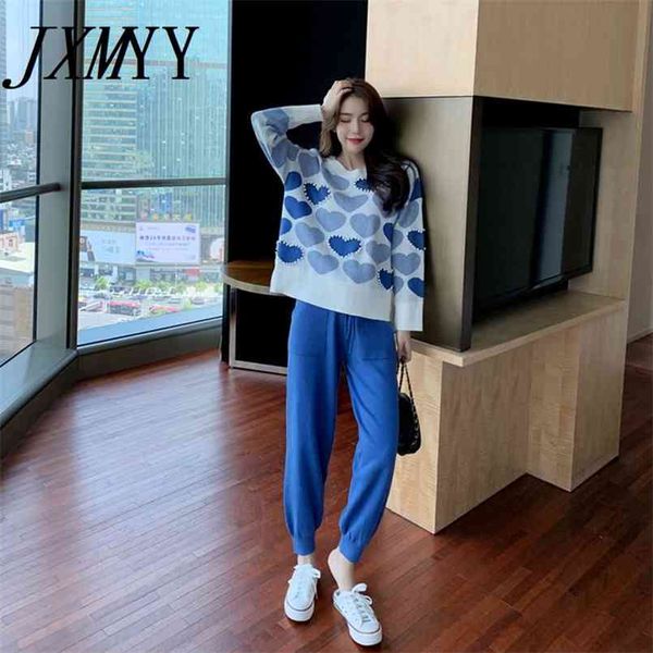 fashion love printed knitted two peice suit women long sleeve sweater and solid colors casual pants female korean suit 210819, White
fashion love printed knitted two peice suit women long sleeve sweater and solid colors casual pants female korean suit 210819, White