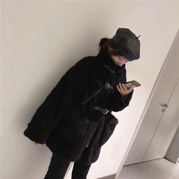 women's jackets js385j-2021 black high-end loose jacket temperament outerwear woman, Black;brown
women's jackets js385j-2021 black high-end loose jacket temperament outerwear woman, Black;brown