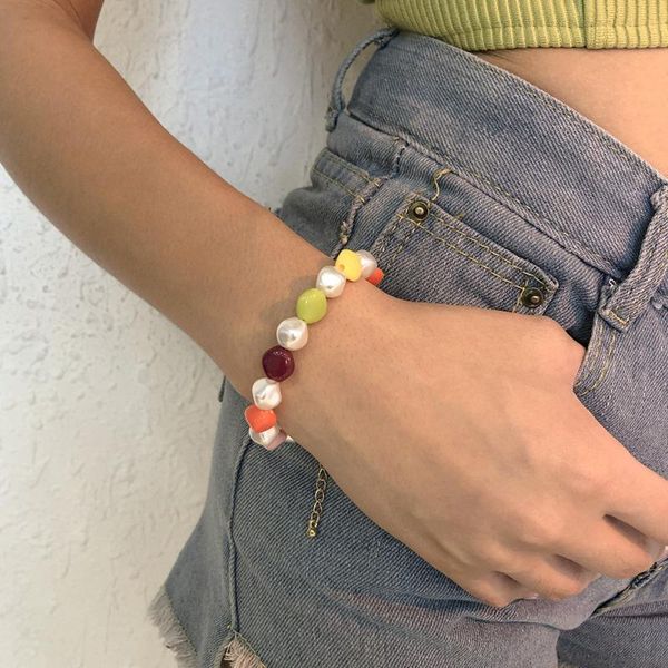 beaded, strands bohemian ethnic candy color small irregular square imitation pearl bracelet for women mixed jewelry accessories, Black
beaded, strands bohemian ethnic candy color small irregular square imitation pearl bracelet for women mixed jewelry accessories, Black