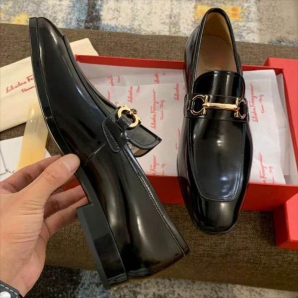 dress shoes men's handmade classic black pu high-quality metal decoration loafers fashion trend all-match business casual 1kb028
dress shoes men's handmade classic black pu high-quality metal decoration loafers fashion trend all-match business casual 1kb028