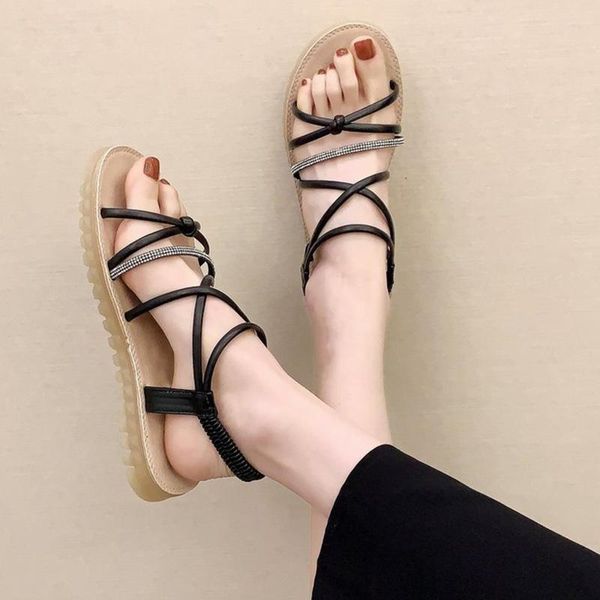 women's sandals flat casual platform cute sweet ankle strap fashion rhinestone beach shoes for female girls 2021 summer, Black
women's sandals flat casual platform cute sweet ankle strap fashion rhinestone beach shoes for female girls 2021 summer, Black