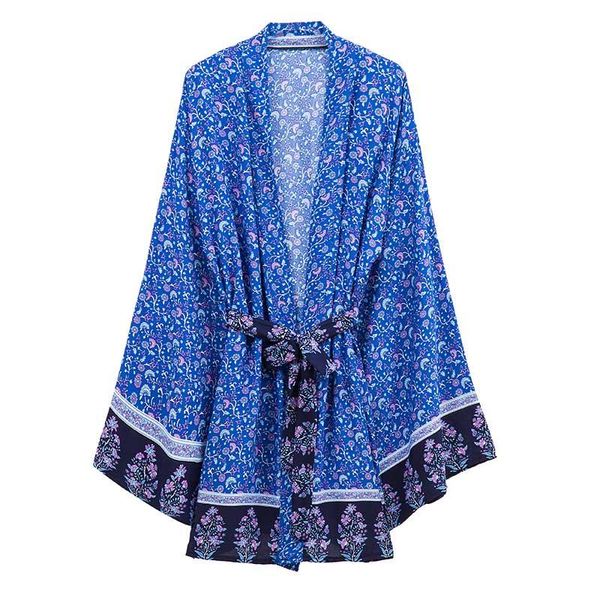 women's swimwear vinatge blue peacock print rayon kimono casual oversized floral cover ups bohemian robes women blusas summer bikini, White;black
women's swimwear vinatge blue peacock print rayon kimono casual oversized floral cover ups bohemian robes women blusas summer bikini, White;black