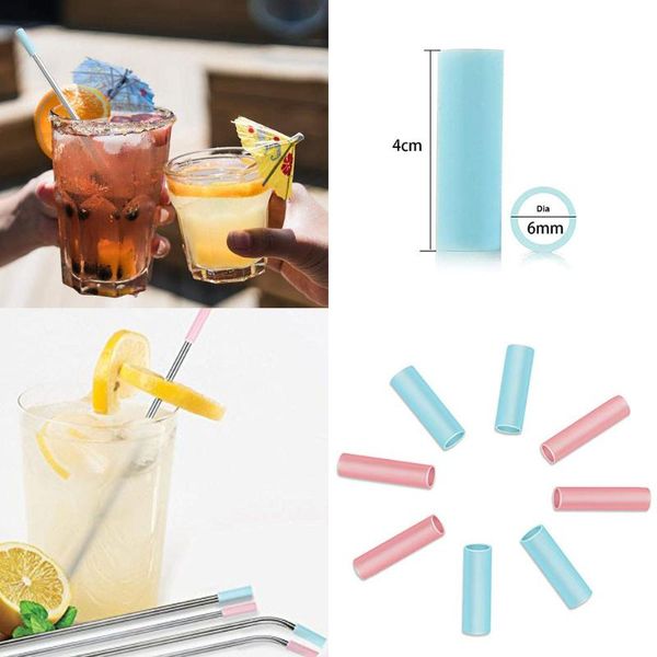 drinking straws set of 6 silicon tips cover food grade for 6mm stainless steel 32
drinking straws set of 6 silicon tips cover food grade for 6mm stainless steel 32