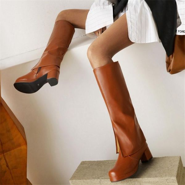 boots pxelena street style women riding knight knee high large size 34-46 slip on block heels 2022 winter shoes lady, Black
boots pxelena street style women riding knight knee high large size 34-46 slip on block heels 2022 winter shoes lady, Black