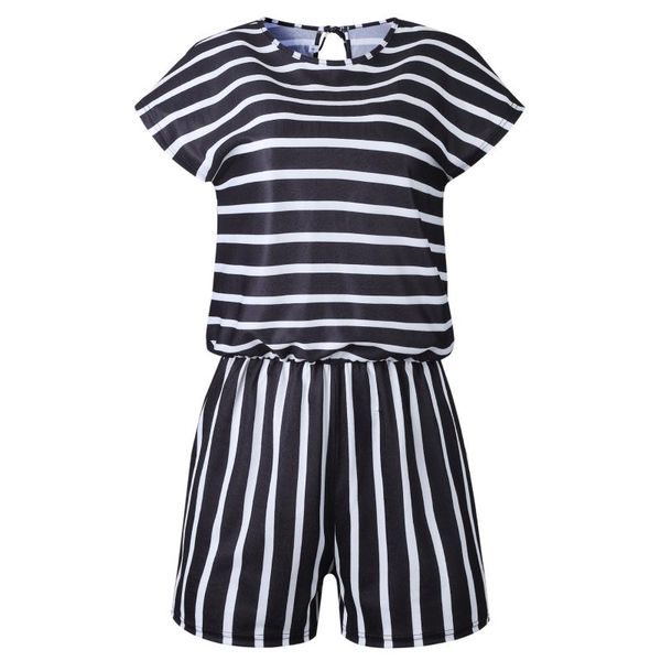 women's jumpsuits & rompers women summer striped short sleeve crew neck casual loose, Black;white
women's jumpsuits & rompers women summer striped short sleeve crew neck casual loose, Black;white