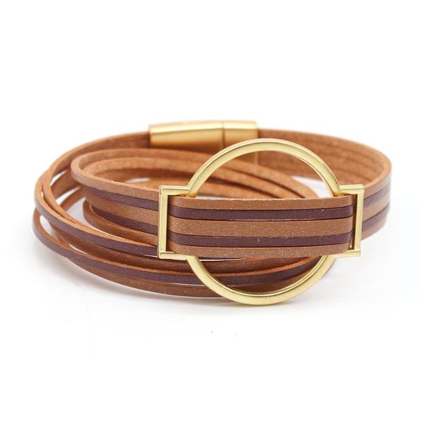 tennis multilayer retro bronze round charm leather bracelet for women vintage contrast color wrap bangle female jewelry, Golden;silver
tennis multilayer retro bronze round charm leather bracelet for women vintage contrast color wrap bangle female jewelry, Golden;silver