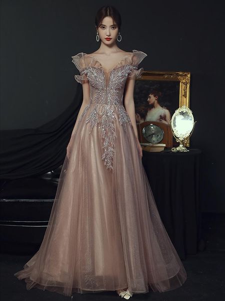 casual dresses gorgeous deep v neck off shoulder short sleeve prom party dress slim embroidery bandage sweep trailing evening gowns, Black;gray
casual dresses gorgeous deep v neck off shoulder short sleeve prom party dress slim embroidery bandage sweep trailing evening gowns, Black;gray